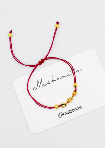 red anchor bracelet