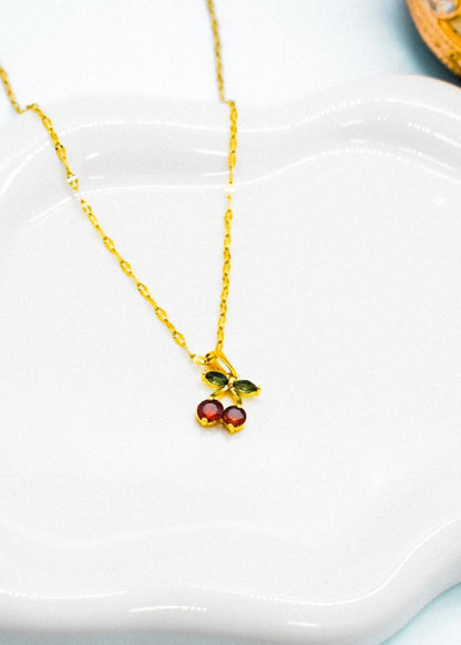 red necklace cherry