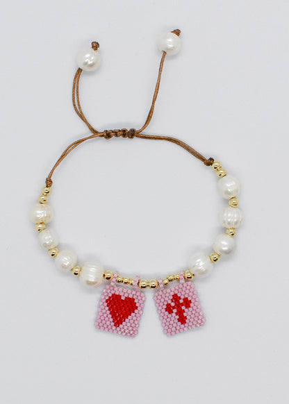 scapular charm bracelet