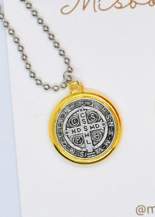 St benedict back of the medal cross