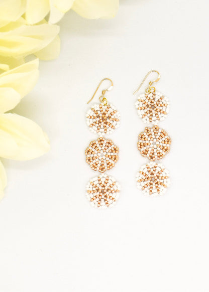 trio round earrings