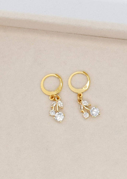 white cherry earrings