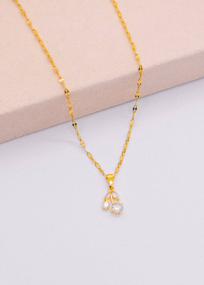 white cherry necklace