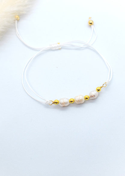 wirewrapped pearls bracelets